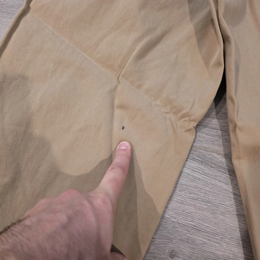 Vtg Polo Ralph Lauren Khaki Chino Pants Mens 35x32 Dark Tan Preppy Classic 90s